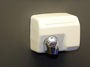 Wall Mounted White Automated Electric Hand Dryer