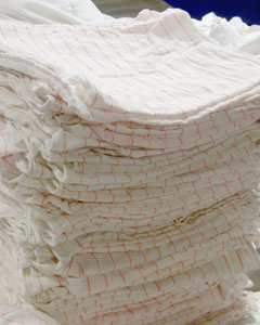 cloth white clean folded