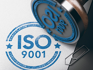 ISO certification stamp