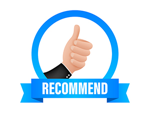 thumbs up recommend icon