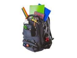 backpack with school supplies