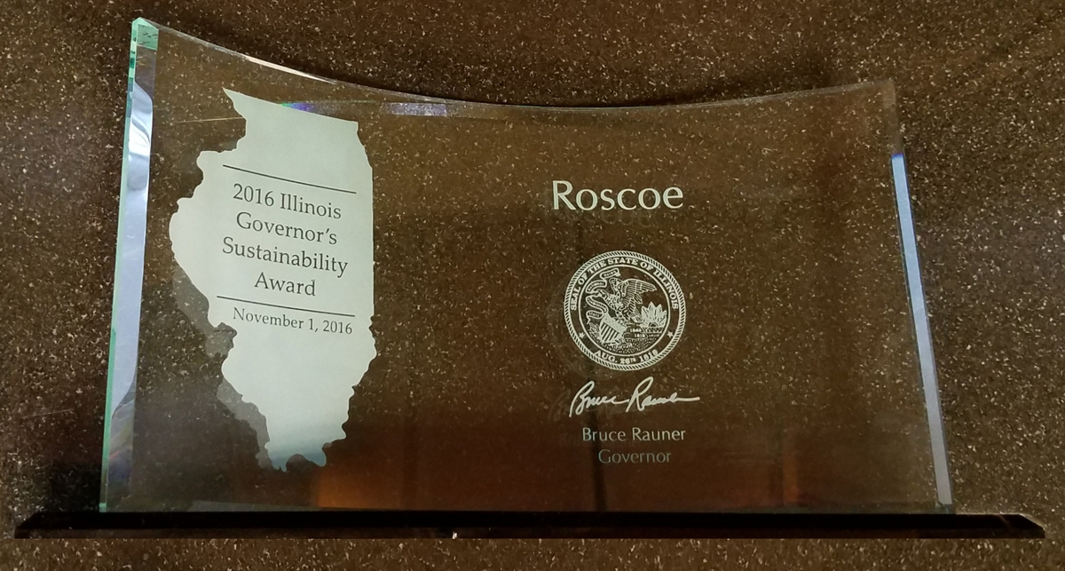 2016 Illinois governor sustainability award