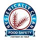 Hygienically clean food safety logo