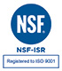 NSF-ISO 9001 certified logo