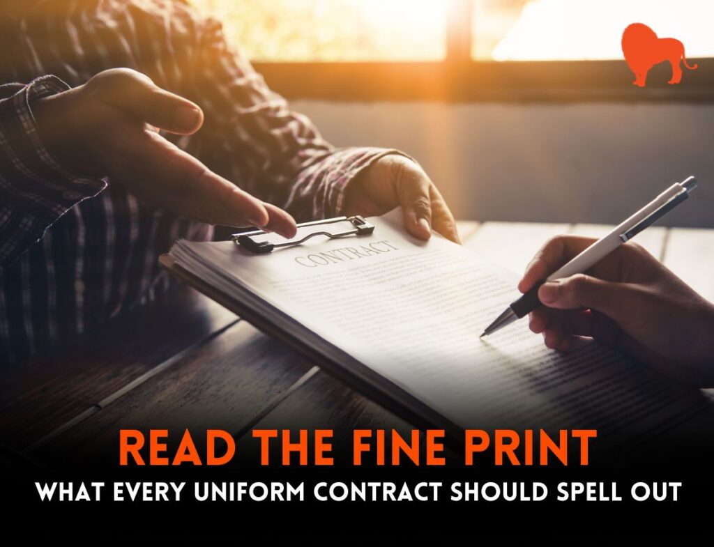 Before signing a new uniform rental contract, know what to look for.