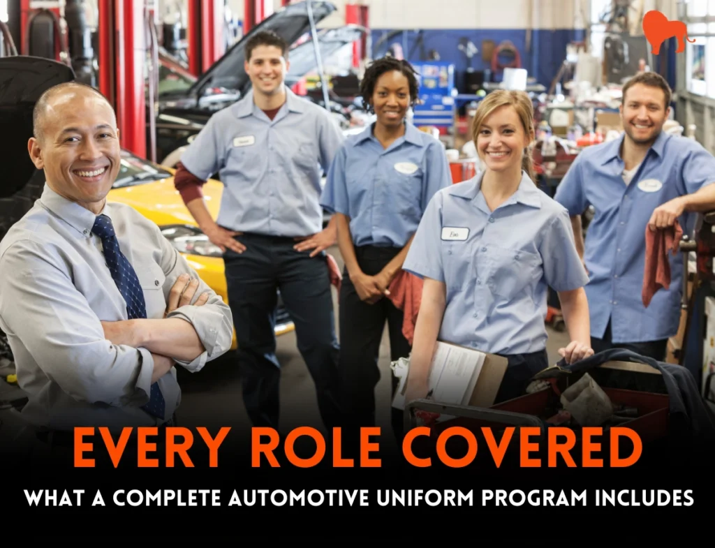 What Should an Automotive Uniform Program Include? A Guide for Service, Parts, Detail & Sales Teams